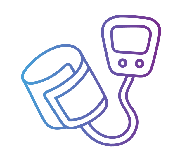 Blood pressure cuff icon
