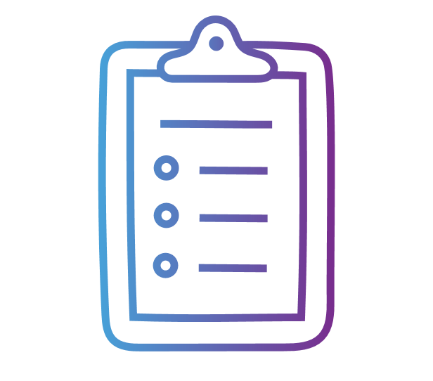 List on clipboard icon